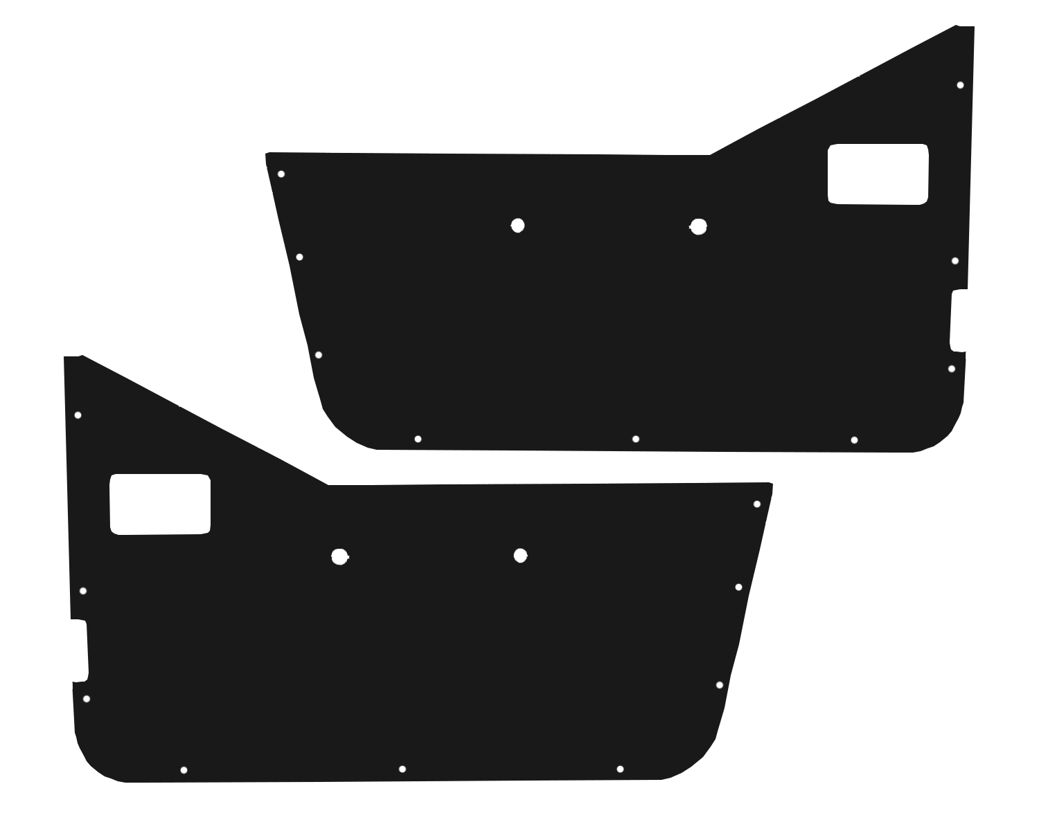 Jeep CJ7/YJ Factory Door Panel Insert (Half Door) – Warrior Products