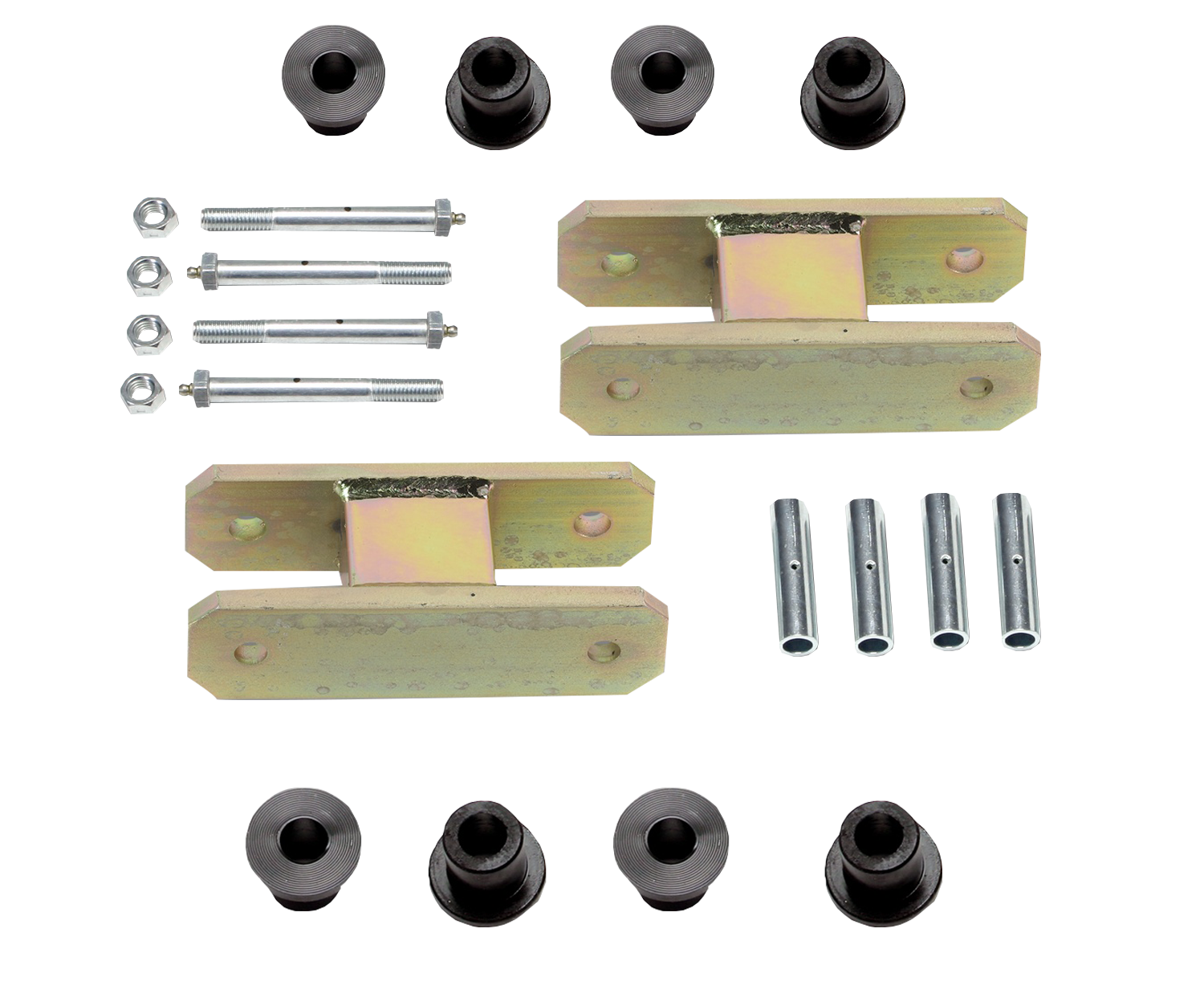 Heavy Duty Greasable Leaf Spring Shackle Kit (1-1/4" Lift)