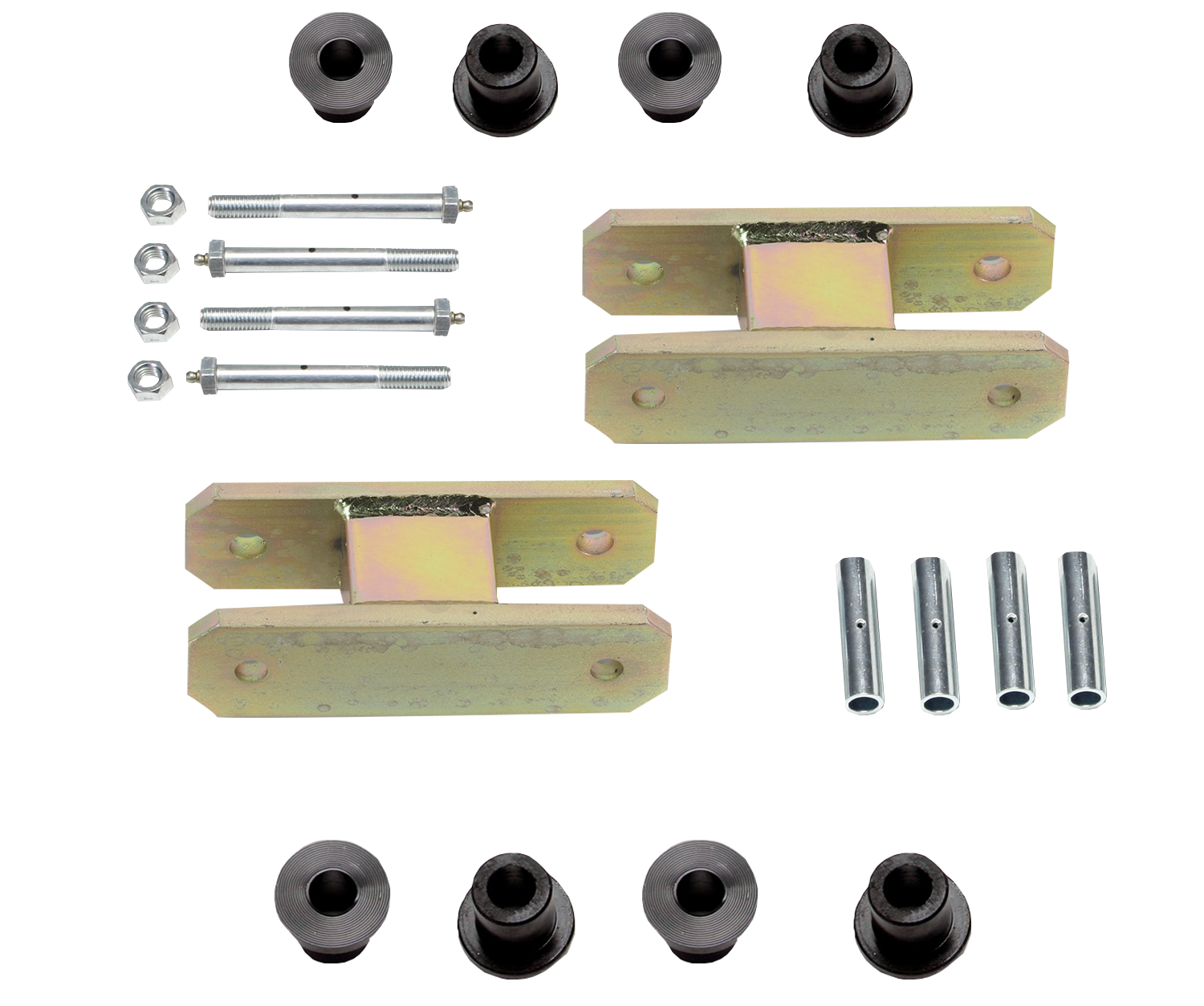Heavy Duty Greasable Leaf Spring Shackle Kit (2-1/2" Lift)