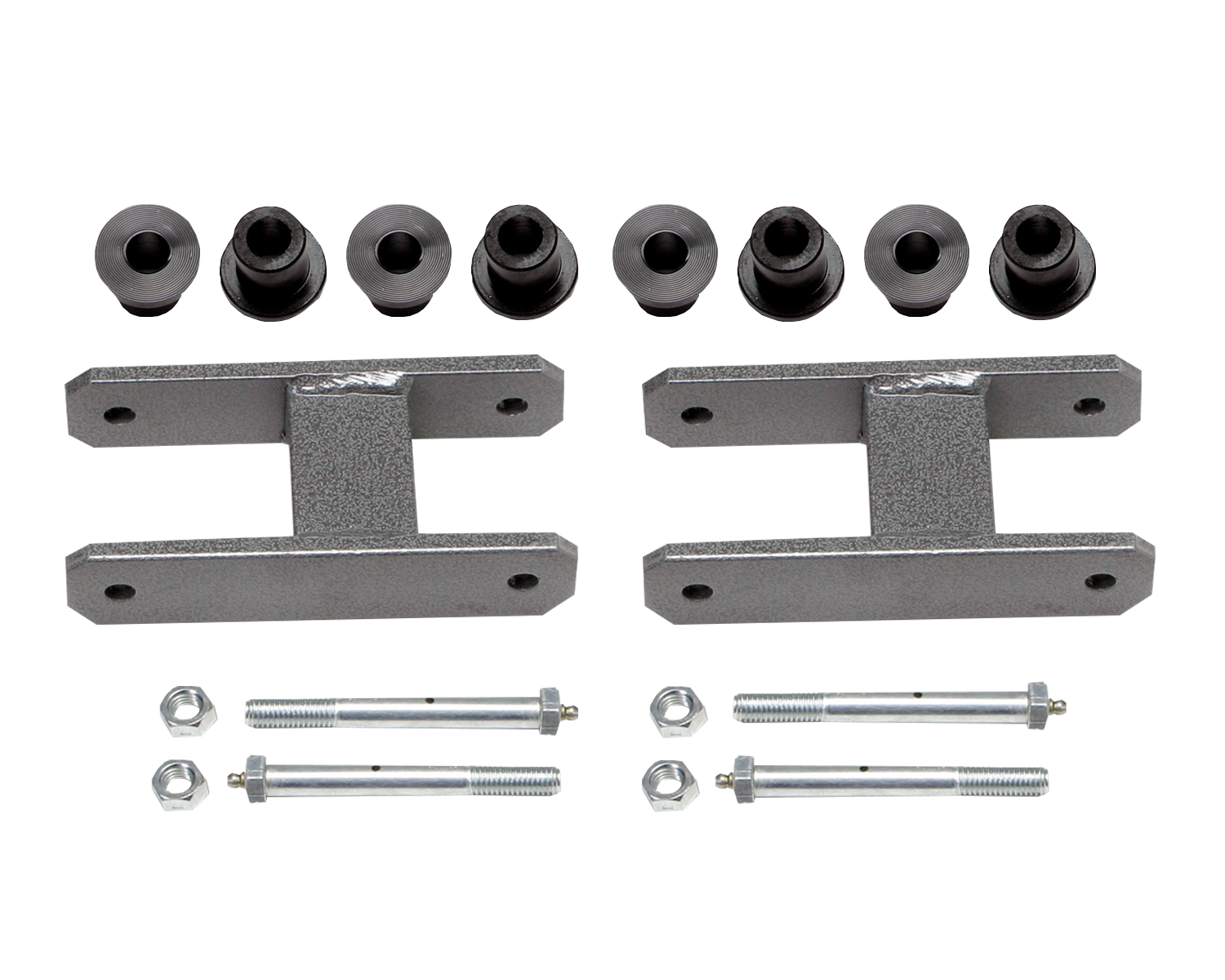 Heavy Duty Greasable Leaf Spring Shackle Kit (2" Lift)