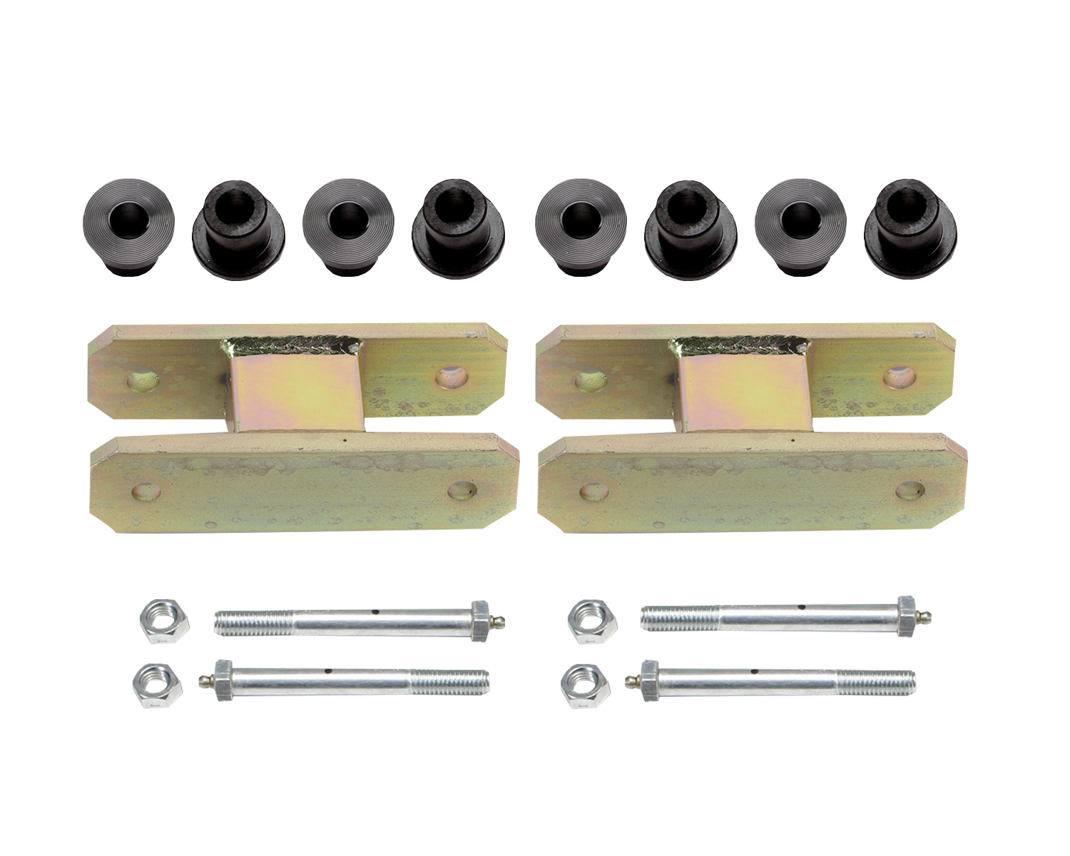Heavy Duty Greasable Leaf Spring Shackle Kit (1-1/2" Lift)