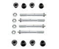 Toyota 4WD Truck Greaseable Bolt kit for Warrior Leaf Spring Shackles - Rear