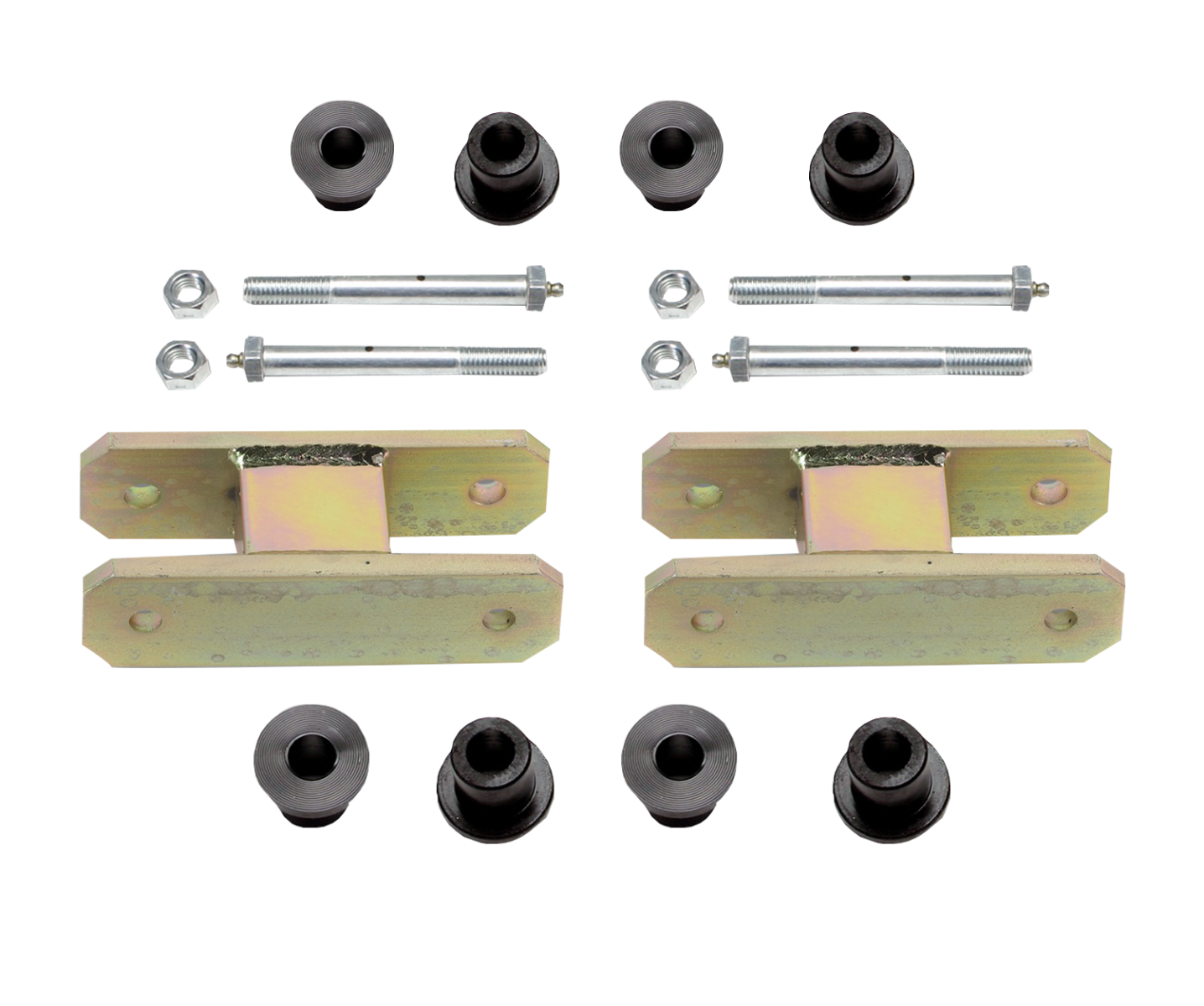 Heavy Duty Greasable Leaf Spring Shackle Kit (2" Lift)