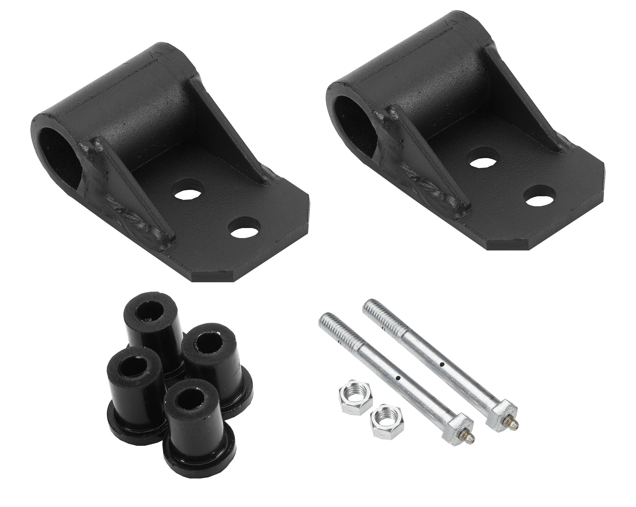Jeep CJ7 Shackle Frame Mount for 2-1/2" Front Leaf Springs (Includes Bushings & Greaseable Bolts)