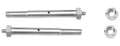 Greaseable Bolt Kit w/ Locknuts (18mm x 110mm x 2.0")
