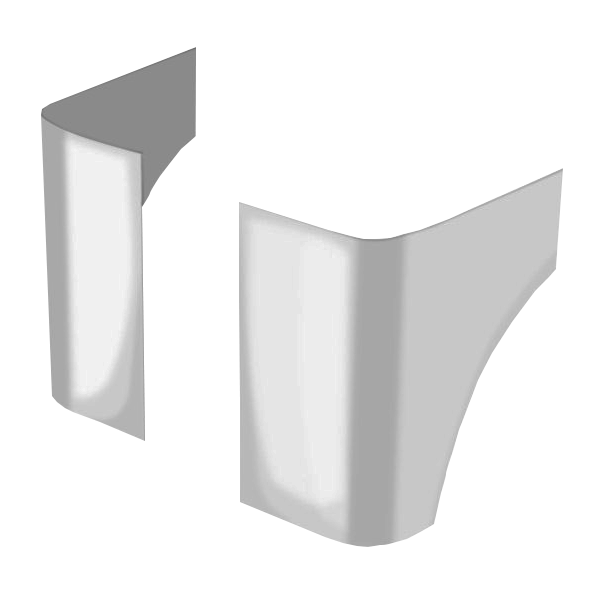 Jeep CJ7 Rear Corners (No Holes)