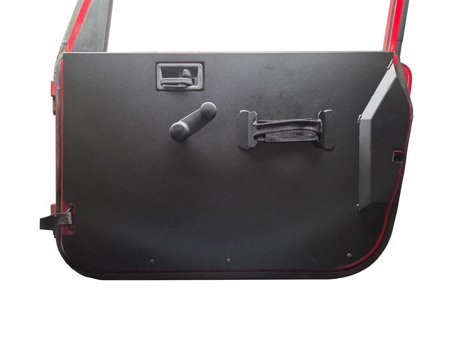 Jeep Wrangler TJ/LJ Interior Door Panels w/ Pocket(Full Door) - Black Powder Diamond Tread Aluminum