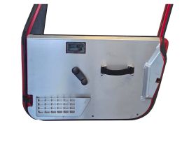 Jeep Wrangler TJ/LJ Interior Door Panels w/ Pocket (Full Door) - Flat Aluminum