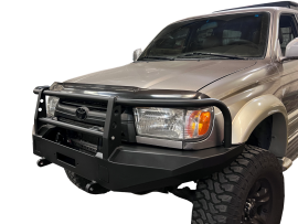 Toyota 4Runner Front Winch Bumper with D-Rings + Brush Guard 