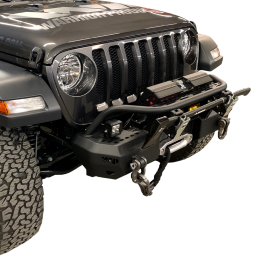 Jeep Gladiator JT Stubby Front Winch Bumper w/ Brush Guard + Rear Bumper Bundle