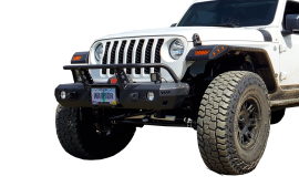 Jeep Gladiator JT Mid-Width Front Winch Bumper w/ Brush Guard + Rear Bumper Bundle