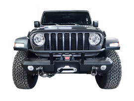 Jeep JL/JLU Mid-Width Front Winch Bumper w/ Brush Guard + Rear Bumper Bundle