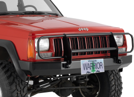 Jeep XJ Front Rock Crawler Bumper w/ Brushguard & D-Ring Mounts(Gen.1)