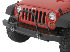 Jeep JK / JKU Rock Crawler Front Bumper w/ Brush Guard & D-Ring Mounts