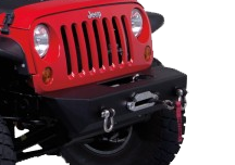 Jeep JK / JKU Stubby Rock Crawler Front Winch Bumper w/ D-Ring Mounts