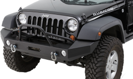 Jeep JK/JKU Full Width Front Winch Bumper w/ Pre-Runner Brushguard