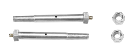 Greaseable Bolt Kit w/ Sleeves & Locknuts (7/16" x 3-1/2")