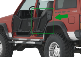 Jeep XJ Rear Adventure Tube Doors (Late Model)