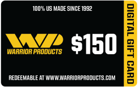 $150 Warrior Products Digital Gift Card