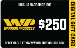 $250 Warrior Products Digital Gift Card