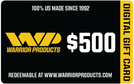 $500 Warrior Products Digital Gift Card