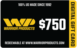 $750 Warrior Products Digital Gift Card